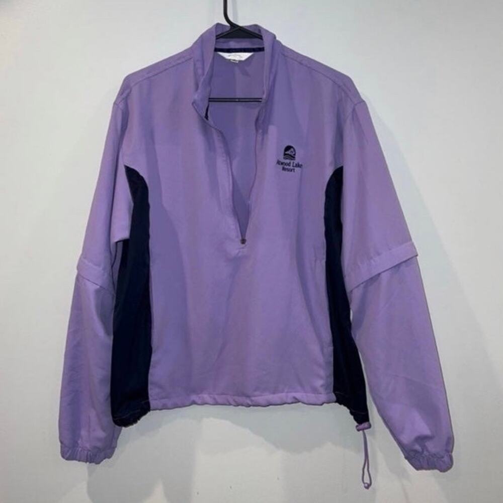 Monterey Women's Purple Atwood Lake Resort 1/4 Zip Windbreaker